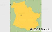 Savanna Style Simple Map of Sangaste, single color outside