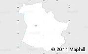 Silver Style Simple Map of Sangaste