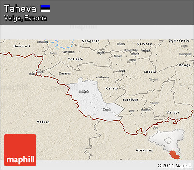 Classic Style 3D Map of Taheva