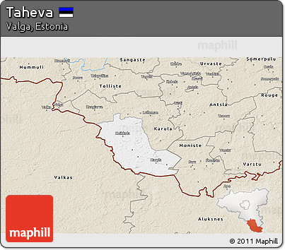 Classic Style 3D Map of Taheva