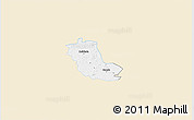 Classic Style 3D Map of Taheva, single color outside