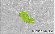 Physical 3D Map of Taheva, lighten, desaturated