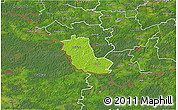 Physical 3D Map of Taheva, satellite outside