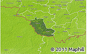 Satellite 3D Map of Taheva, physical outside