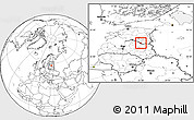 Blank Location Map of Taheva, highlighted parent region