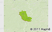 Physical Map of Taheva, lighten