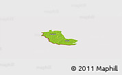 Physical Panoramic Map of Taheva, cropped outside