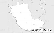 Silver Style Simple Map of Taheva