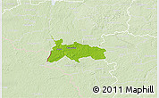 Physical 3D Map of Tolliste, lighten