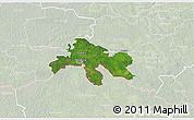 Satellite 3D Map of Abja, lighten