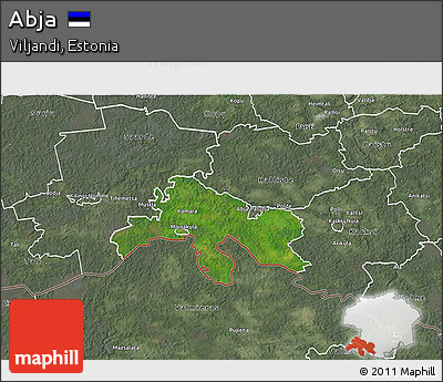 Satellite 3D Map of Abja, semi-desaturated