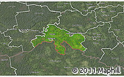 Satellite 3D Map of Abja, semi-desaturated