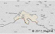 Shaded Relief 3D Map of Abja, desaturated