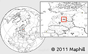 Blank Location Map of Abja, highlighted parent region