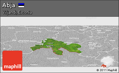 Satellite Panoramic Map of Abja, lighten, desaturated
