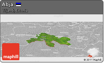 Satellite Panoramic Map of Abja, lighten, desaturated