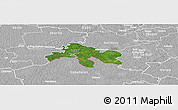 Satellite Panoramic Map of Abja, lighten, desaturated