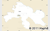 Classic Style Simple Map of Abja, single color outside