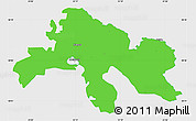 Political Simple Map of Abja, single color outside