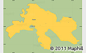 Savanna Style Simple Map of Abja, single color outside