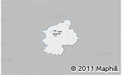 Gray 3D Map of Karksi, single color outside