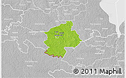 Physical 3D Map of Karksi, lighten, desaturated