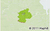 Physical 3D Map of Karksi, lighten