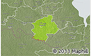 Physical 3D Map of Karksi, semi-desaturated