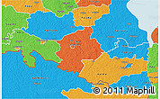 Political 3D Map of Karksi