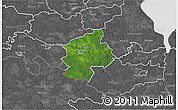 Satellite 3D Map of Karksi, desaturated