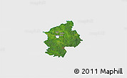 Satellite 3D Map of Karksi, single color outside