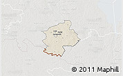 Shaded Relief 3D Map of Karksi, lighten, semi-desaturated