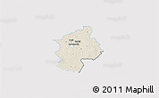 Shaded Relief 3D Map of Karksi, single color outside