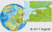 Physical Location Map of Karksi, within the entire country