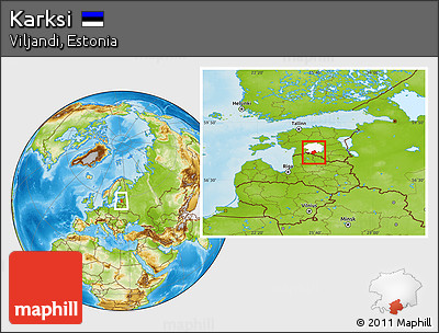 Physical Location Map of Karksi, highlighted parent region