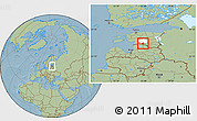 Savanna Style Location Map of Karksi, highlighted parent region, hill shading