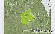 Physical Map of Karksi, semi-desaturated