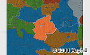 Political Map of Karksi, darken