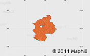 Political Map of Karksi, single color outside