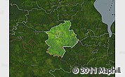 Satellite Map of Karksi, darken