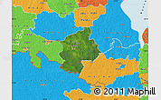 Satellite Map of Karksi, political outside