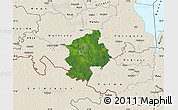 Satellite Map of Karksi, shaded relief outside