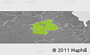 Physical Panoramic Map of Karksi, desaturated