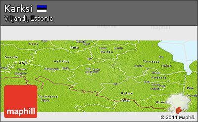Physical Panoramic Map of Karksi