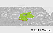 Physical Panoramic Map of Karksi, lighten, desaturated