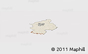Shaded Relief Panoramic Map of Karksi, cropped outside