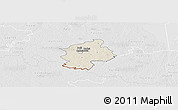 Shaded Relief Panoramic Map of Karksi, lighten, desaturated