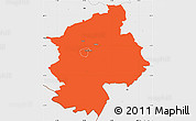 Political Simple Map of Karksi, single color outside, borders and labels