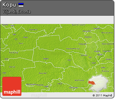 Physical 3D Map of Kopu