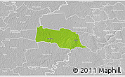 Physical 3D Map of Kopu, lighten, desaturated